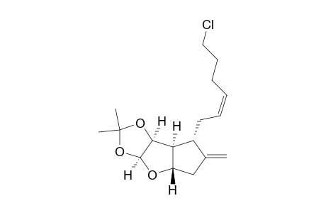5H-Cyclopenta[4,5]furo[2,3-d]-1,3-dioxole, 7-(6-chloro-2-hexenyl)hexahydro-2,2-dimethyl-6-methylene-, [3a.alpha.,4a.beta.,7.alpha.(Z),7a.alpha.,7b.alpha.]-