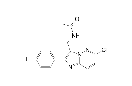 N-[[6-chloranyl-2-(4-iodophenyl)imidazo[1,2-b]pyridazin-3-yl]methyl]ethanamide
