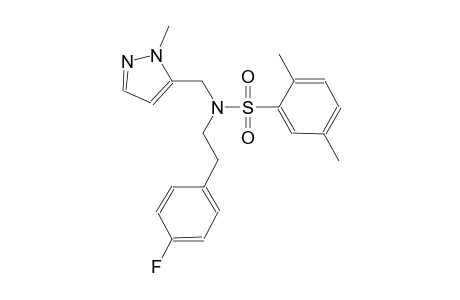 benzenesulfonamide, N-[2-(4-fluorophenyl)ethyl]-2,5-dimethyl-N-[(1-methyl-1H-pyrazol-5-yl)methyl]-