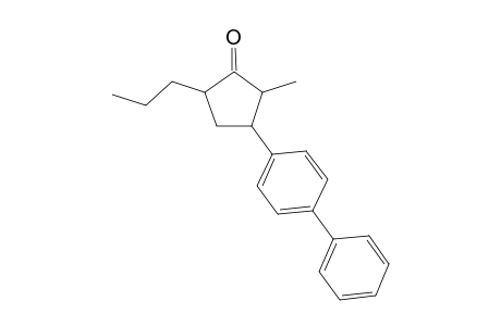 2-Methyl-3-(4-phenylphenyl)-5-propyl-1-cyclopentanone