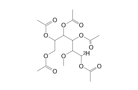 1,3,4,5,6-Penta-o-acetyl-2-o-methylhexitol(1-d)