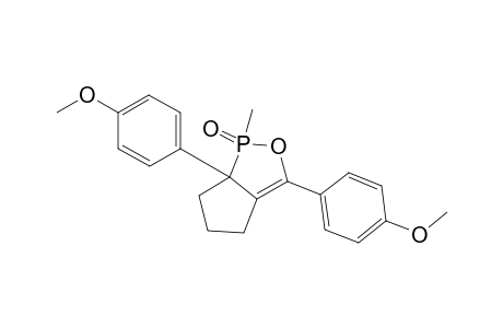 1H-Cyclopent[c][1,2]oxaphosphole, 4,5,6,6a-tetrahydro-3,6a-bis(4-methoxyphenyl)-1-methyl-, 1-oxide