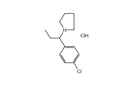 1-(p-CHLORO-alpha-ETHYLBENZYL)PYRROLIDINE, HYDROCHLORIDE