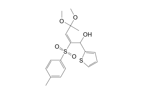 (E)-5-hydroxy-5-(2-thienyl)-4-tosylpent-3-en-2-one dimethyl ketal