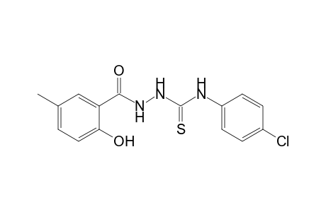 N-(4-Chlorophenyl)-2-(2-hydroxy-5-methylbenzoyl)hydrazine-1-carbothioamide