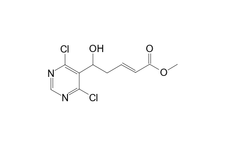 (E)-methyl 5-(4,6-dichloropyrimidin-5-yl)-5-hydroxypent-2-enoate