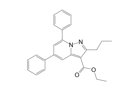 Ethyl 2-n-Propyl-5,7-diphenylpyrazolo[1,5-a]pyridine-3-carboxylate