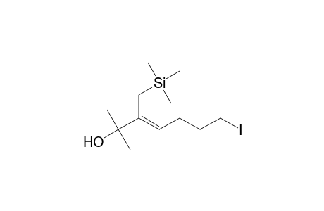 (Z)-7-iodanyl-2-methyl-3-(trimethylsilylmethyl)hept-3-en-2-ol