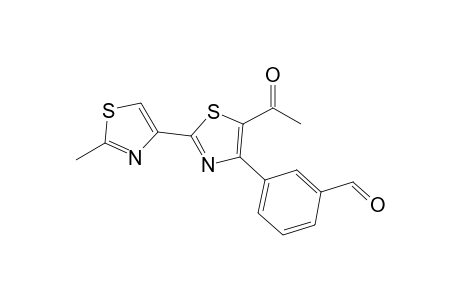 3-[5-acetyl-2-(2-methyl-1,3-thiazol-4-yl)-1,3-thiazol-4-yl]benzaldehyde