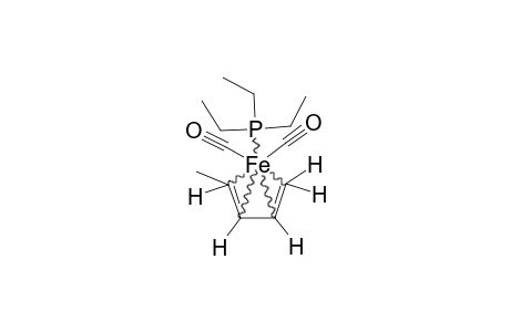 DICARBONYL-[1-4-ETA-((E)-PENTA-1,3-DIENE)]-(TRIETHYLPHOSPHINE)-IRON