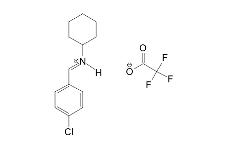 N-(4-CHLOROPHENYLMETHYLIDENE)-N-CYCLOHEXYLAMMONIUM-TRIFLUOROACETATE