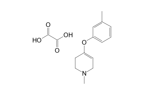 Oxalate salt of 1-methyl-4-(3-methylphenoxy)-1,2,3,6-tetrahydropyridine