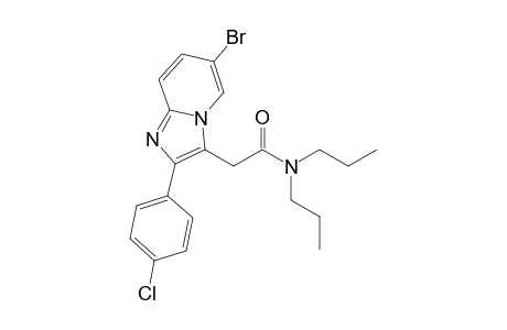 2-[6-bromo-2-(4-chlorophenyl)imidazo[1,2-a]pyridin-3-yl]-N,N-dipropylacetamide