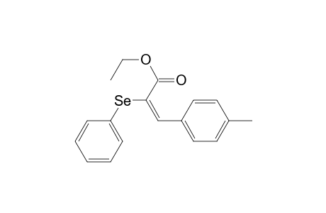 (E)-ETHYL-2-(PHENYLSELENO)-3-(4-METHYLPHENYL)-2-PROPENOATE