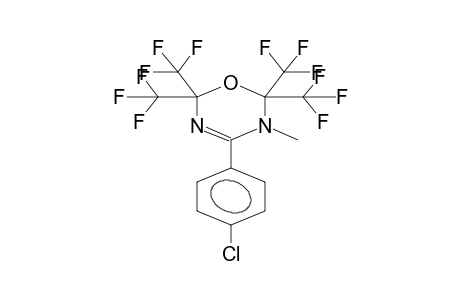 4-(4-CHLOROPHENYL)-5-METHYL-2,2,6,6-TETRAKIS(TRIFLUOROMETHYL)-5,6-DIHYDRO-2H-1,3,5-OXADIAZINE