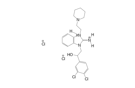 3-[2-(3,4-dichlorophenyl)-2-hydroxyethyl]-2-iminio-1-[2-(1-piperidinyl)ethyl]-2,3-dihydro-1H-benzimidazol-1-ium dichloride