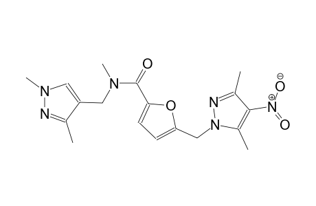 5-[(3,5-dimethyl-4-nitro-1H-pyrazol-1-yl)methyl]-N-[(1,3-dimethyl-1H-pyrazol-4-yl)methyl]-N-methyl-2-furamide