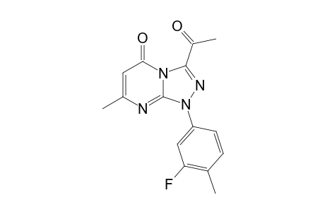 3-Acetyl-1-(3-fluoro-4-methylphenyl)-7-methyl-[1,2,4]triazolo[4,3-a]pyrimidin-5(1H)-one
