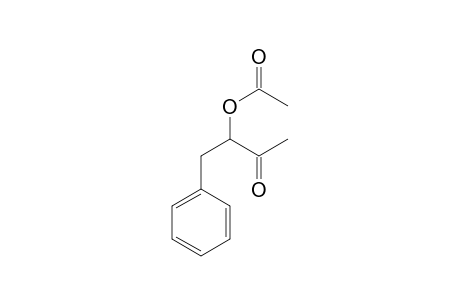 3-Oxo-1-phenylbutan-2-yl acetate