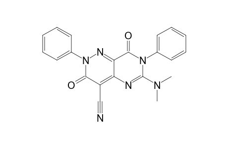 4-Cyano-6-(dimethylamino)-2,7-diphenyl-pyrimido[5,4-c]pyridazine-3,8-dione