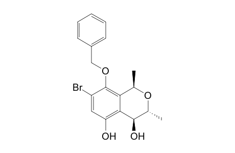 (1R,3R,4S)-8-(Benzyloxy)-7-bromo-3,4-dihydro-4,5-dihydroxy-1,3-dimethylbenzo[c]pyran