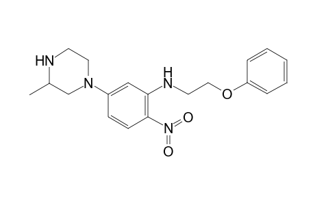 5-(3-Methyl-1-piperazinyl)-2-nitro-N-(2-phenoxyethyl)aniline
