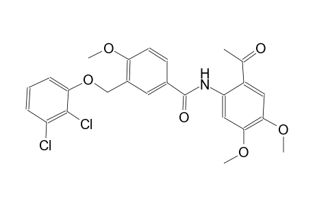 N-(2-acetyl-4,5-dimethoxyphenyl)-3-[(2,3-dichlorophenoxy)methyl]-4-methoxybenzamide