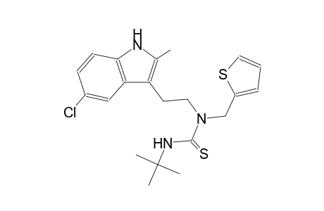 N'-tert-butyl-N-[2-(5-chloro-2-methyl-1H-indol-3-yl)ethyl]-N-(2-thienylmethyl)thiourea