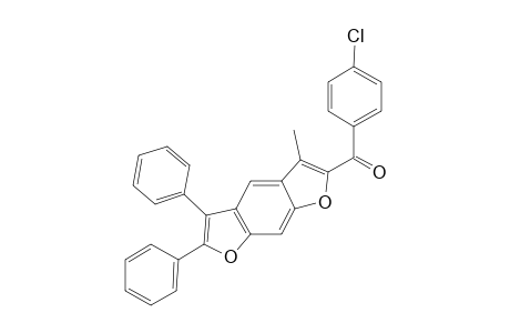 (4-chlorophenyl)-(3-methyl-5,6-diphenyl-2-furo[3,2-f]benzofuranyl)methanone