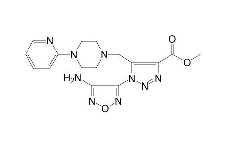 1-(4-amino-1,2,5-oxadiazol-3-yl)-5-[[4-(2-pyridinyl)-1-piperazinyl]methyl]-4-triazolecarboxylic acid methyl ester