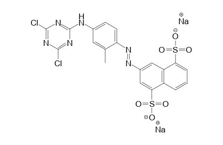 1,5-Naphthalenedisulfonic acid, 3-[[4-[(4,6-dichloro-1,3,5-triazin-2-yl)amino]-2-methylphenyl]azo]-, disodium salt