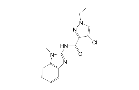 4-chloro-1-ethyl-N-(1-methyl-1H-benzimidazol-2-yl)-1H-pyrazole-3-carboxamide