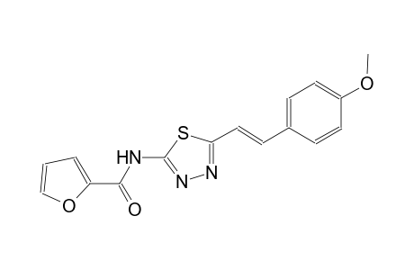 N-{5-[(E)-2-(4-methoxyphenyl)ethenyl]-1,3,4-thiadiazol-2-yl}-2-furamide