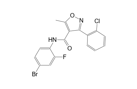 N-(4-bromo-2-fluorophenyl)-3-(2-chlorophenyl)-5-methyl-4-isoxazolecarboxamide