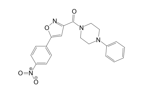 [5-(4-Nitrophenyl)-1,2-oxazol-3-yl](4-phenylpiperazin-1-yl)methanone