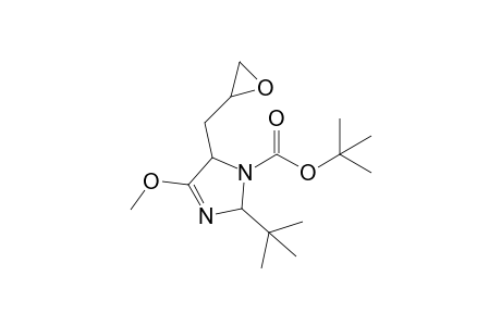 t-Butyl 2-(t-butyl)-4-methoxy-5-[(oxiranyl)methyl]-2,5-dihydroimidazole-1-carboxylate