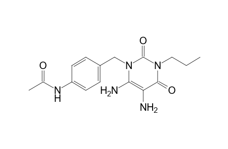 N1-(p-Acetamidobenzyl)-N3-n-propyl-5,6-diaminouracil