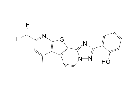 2-[9-(difluoromethyl)-7-methylpyrido[3',2':4,5]thieno[2,3-e][1,2,4]triazolo[1,5-c]pyrimidin-2-yl]phenol