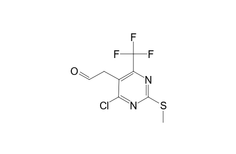 4-CHLORO-2-(METHYLTHIOL)-5-(2-OXO-ETHYL)-6-TRIFLUOROMETHYL-PYRIMIDINE