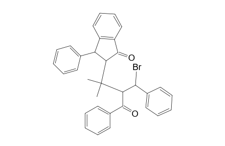 1H-Inden-1-one, 2-(2-benzoyl-3-bromo-1,1-dimethyl-3-phenylpropyl)-2,3-dihydro-3-pheny l-