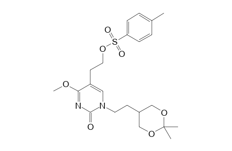 N-1-[2-(2,2-DIMETHYL-1,3-DIOXANE-5-YL)-ETHYL]-5-[2-[(PARA-TOLUENESULFONYL)-OXY]-ETHYL]-4-METHOXY-PYRIMIDIN-2-ONE