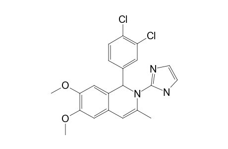 6,7-DIMETHOXY-3-METHYL-1-(3,4-DICHLOROPHENYL)-2-(IMIDAZOL-2-YL)-1,2-DIHYDROISOQUINOLINE