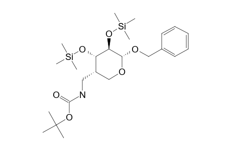 BENZYL-4-C-[(TERT.-BUTOXYCARBONYL)-AMINO]-METHYL-4-DEOXY-2,3-BIS-O-TRIMETHYLSILYL-ALPHA-D-ARABINOPYRANOSIDE