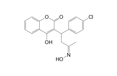 4-Hydroxy-3-[3'-oxo-1'-(p-chlorophenyl)butyl]-2H-[1]benzopyran-2-one - Oxime