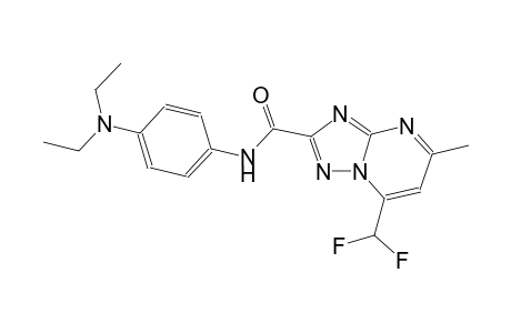 N-[4-(diethylamino)phenyl]-7-(difluoromethyl)-5-methyl[1,2,4]triazolo[1,5-a]pyrimidine-2-carboxamide