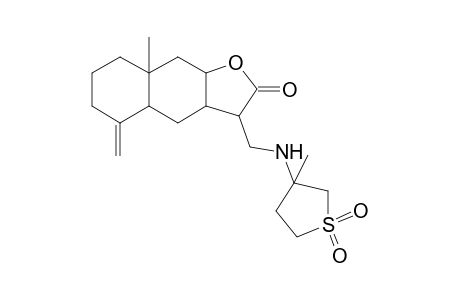 3-[[(1,1-diketo-3-methyl-thiolan-3-yl)amino]methyl]-8a-methyl-5-methylene-3a,4,4a,6,7,8,9,9a-octahydro-3H-benzo[f]benzofuran-2-one