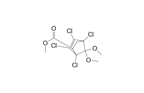 1,2,3,4-tetrachloro-7,7-dimethoxy-5-bicyclo[2.2.1]hept-2-enecarboxylic acid methyl ester