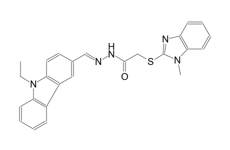 acetic acid, [(1-methyl-1H-benzimidazol-2-yl)thio]-, 2-[(E)-(9-ethyl-9H-carbazol-3-yl)methylidene]hydrazide