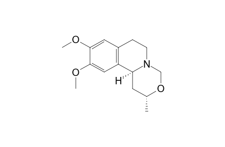 (2R,11bS*)-9,10-Dimethoxy-2-methyl-1,6,7,11b-tetrahydro-2H,4H-[1,3]oxazino-[4,3-a]isoquinoline