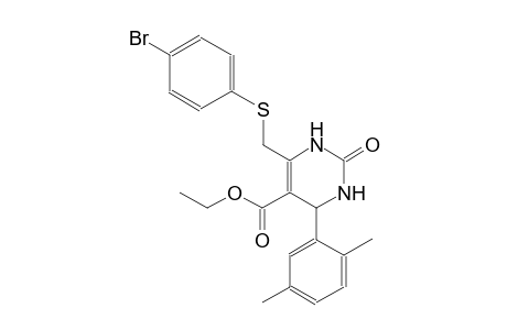 5-pyrimidinecarboxylic acid, 6-[[(4-bromophenyl)thio]methyl]-4-(2,5-dimethylphenyl)-1,2,3,4-tetrahydro-2-oxo-, ethyl ester